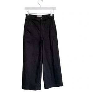 Everlane Black The Wide Leg Crop Jeans Size 0